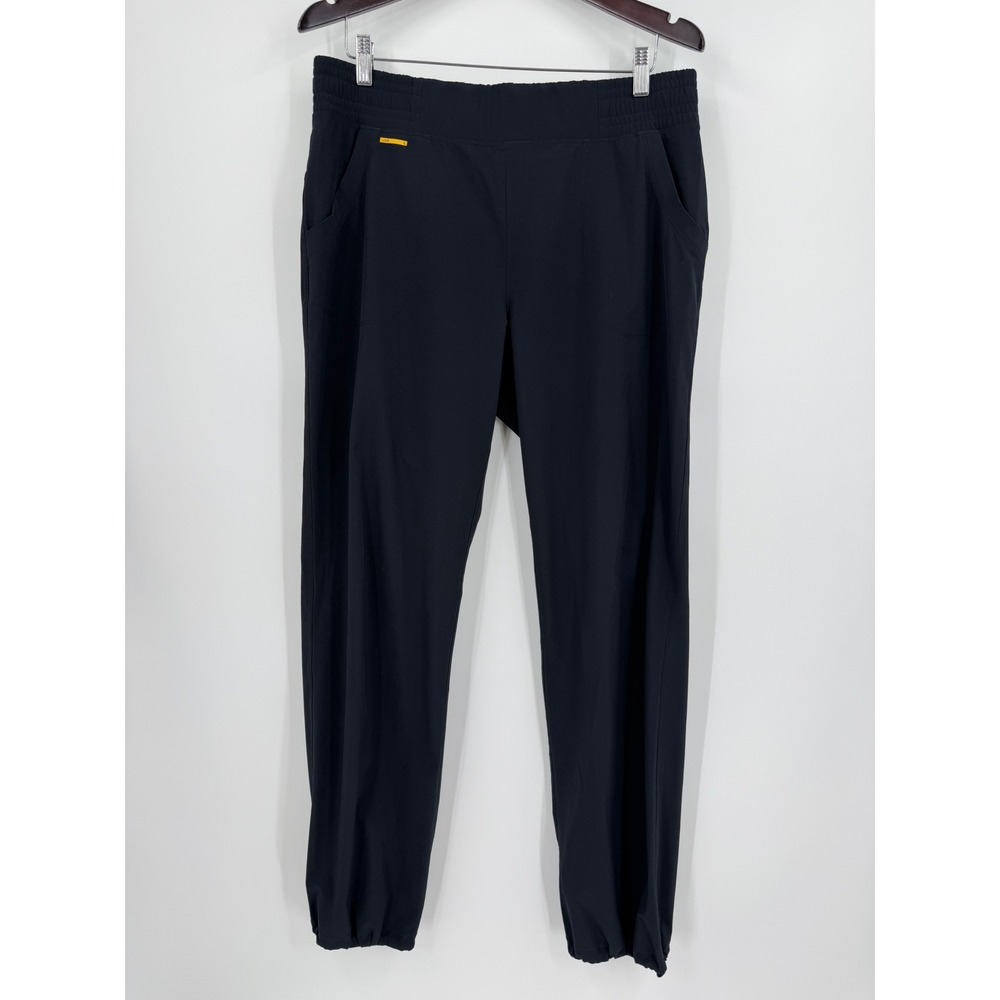 Lole Black Active Jogger Pants Women Large Stretch Elastic Waist Yoga Travel